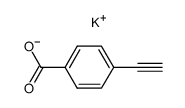 p-Ethynylbenzoic acid potassium salt Structure