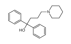 1,1-Diphenyl-4-(1-piperidinyl)-1-butanol Structure