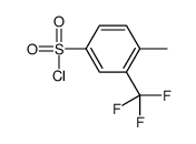 4-METHYL-3-(TRIFLUOROMETHYL)BENZENE-1-SULFONYL CHLORIDE Structure