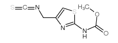 methyl 4-(isothiocyanatomethyl)thiazole-2-carbamate结构式