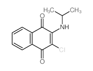 1,4-Naphthalenedione,2-chloro-3-[(1-methylethyl)amino]-结构式