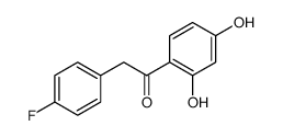 2-(4-氟苯基)-1-(2,4-二羟基苯基)乙酮结构式