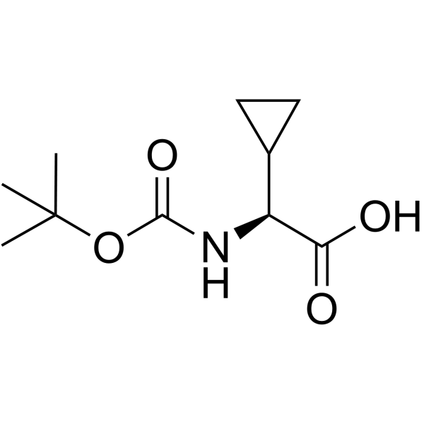 Boc-L-环丙基甘氨酸结构式