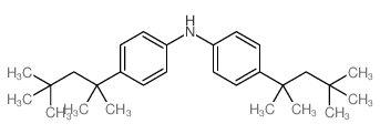 双(4-(2,4,4-三甲基-2-戊基)苯基)胺结构式
