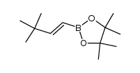 (E)-2-(3,3-dimethylbut-1-en-1-yl)-4,4,5,5-tetramethyl-1,3,2-dioxaborolane Structure