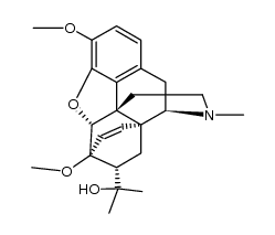 7α-(1-hydroxy-1-methylethyl)-6,7,8,14-tetrahydro-6,14-endo-ethenothebaine结构式