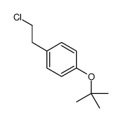 1-(2-chloroethyl)-4-[(2-methylpropan-2-yl)oxy]benzene结构式