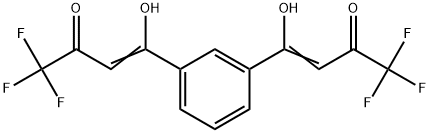 4,4'-(1,3-亚苯基)双(1,1,1-三氟-4-羟基丁-3-烯-2-酮)结构式