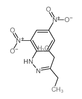 3-Pentanone,2-(2,4-dinitrophenyl)hydrazone Structure