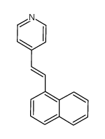 4-(1-萘乙烯基)吡啶结构式