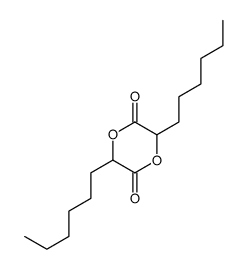 3,6-dihexyl-1,4-dioxane-2,5-dione Structure