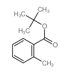 Benzoic acid,2-methyl-, 1,1-dimethylethyl ester结构式