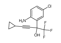 2-Amino-5-chloro-α-(2-cyclopropylethynyl)-α-(trifluoromethyl)benzeneMethanol结构式