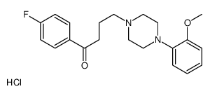 1-(4-fluorophenyl)-4-[4-(2-methoxyphenyl)piperazin-1-ium-1-yl]butan-1-one,chloride结构式