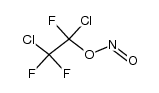1,2-dichloro-1,1,2-trifluoro-2-nitrosooxy-ethane结构式