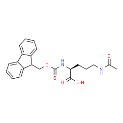 (S)-2-((((9H-芴-9-基)甲氧基)羰基)氨基)-5-乙酰氨基戊酸结构式