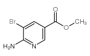 6-氨基-5-溴烟酸甲酯结构式