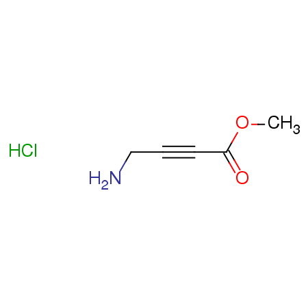 methyl 4-aminobut-2-ynoate hydrochloride结构式