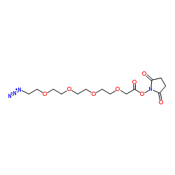 Azido-PEG4-NHS-ester结构式