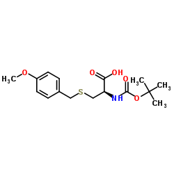 BOC-S-(4-METHOXYBENZYL)-L-半胱氨酸结构式