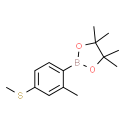 2-Methyl-4-methylthiophenylboronic acid pinacol ester Structure