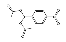 para-nitro(bis(acetoxy)iodo)benzene Structure