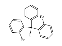 bis(2-bromophenyl)(phenyl)methanol Structure