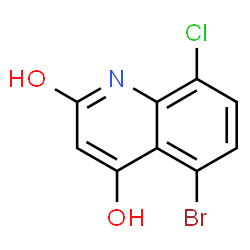 5-Bromo-8-Chloro-2-Hydroxyquinolin-4(1H)-One Structure