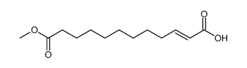 1-decene-10-carbomethoxy-1-carboxylic acid Structure