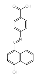 4-[2-(4-oxonaphthalen-1-ylidene)hydrazinyl]benzoic acid Structure