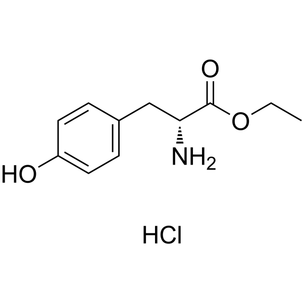 D-酪氨酸乙酯盐酸盐结构式
