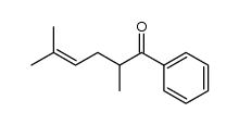 2,5-dimethyl-1-phenyl-4-hexen-1-one Structure