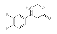 Glycine,N-(3,4-difluorophenyl)-, ethyl ester Structure