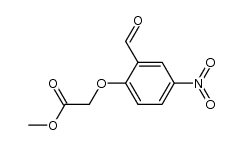 (2-formyl-4-nitrophenoxy)acetic acid methyl ester Structure
