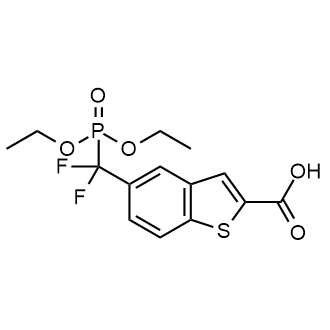 5-((二乙氧基磷酰基)二氟甲基)苯并噻吩-2-羧酸结构式