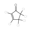 2-Cyclopenten-1-one,2,3,4,4,5,5-hexachloro- Structure