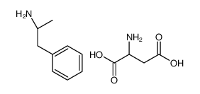 Aspartic acid-(2R)-1-phenyl-2-propanamine (1:1)结构式