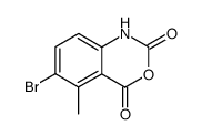 6-bromo-5-methyl-1H-benzo[d][1,3]oxazine-2,4-dione结构式