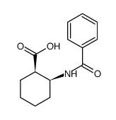 (-)-顺-2-苯甲酰胺环己甲酸结构式