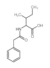 L-Isoleucine,N-(2-phenylacetyl)- Structure