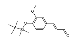 (2E)-3-[4-[[tert-butyldimethylsilyl]oxy]-3-methoxyphenyl]acrylaldehyde Structure