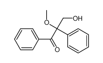 3-hydroxy-2-methoxy-1,2-diphenylpropan-1-one结构式