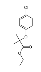 ethyl 2-(4-chlorophenoxy)-2-methylbutanoate结构式