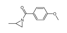(4-methoxyphenyl)(2-methylaziridin-1-yl)methanone结构式