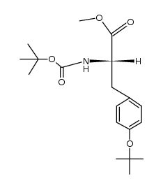 N-boc-O-tert-butylmethyl tyrosinate Structure