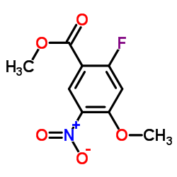 2-Fluoro-4-methoxy-5-nitrobenzoic acid methyl ester structure