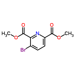 3-溴吡啶-2,6-二羧酸二甲酯结构式