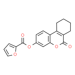 (6-oxo-7,8,9,10-tetrahydrobenzo[c]chromen-3-yl) furan-2-carboxylate Structure