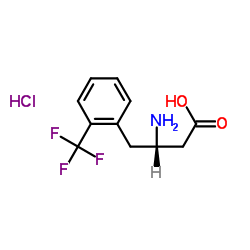 (S)-3-Amino-4-(2-trifluoromethylphenyl)-butyric acid-HCl Structure