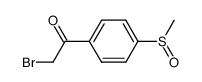 2-bromo-1-(4-methylsulfinyl-phenyl)-1-ethanone Structure